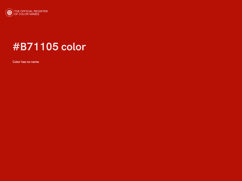 #B71105 color image