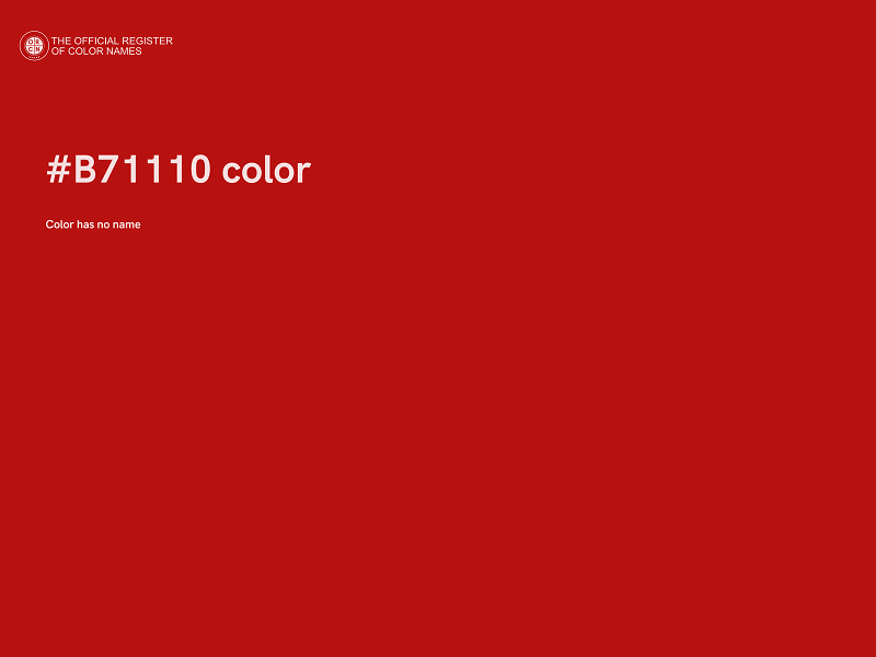 #B71110 color image