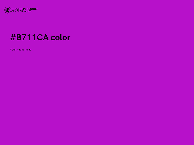 #B711CA color image