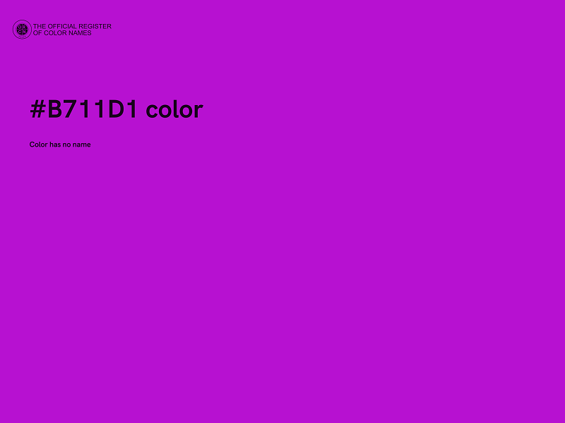 #B711D1 color image