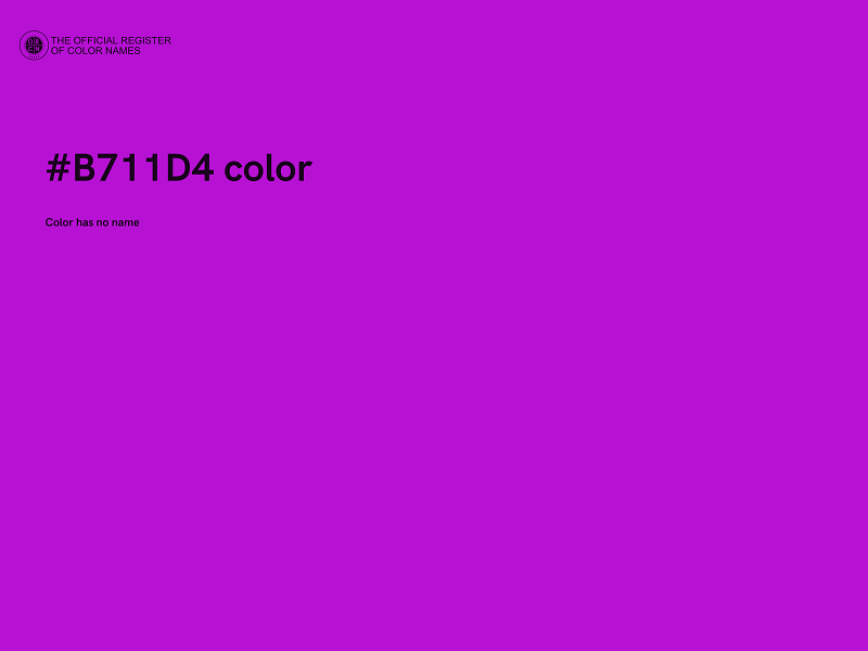 #B711D4 color image