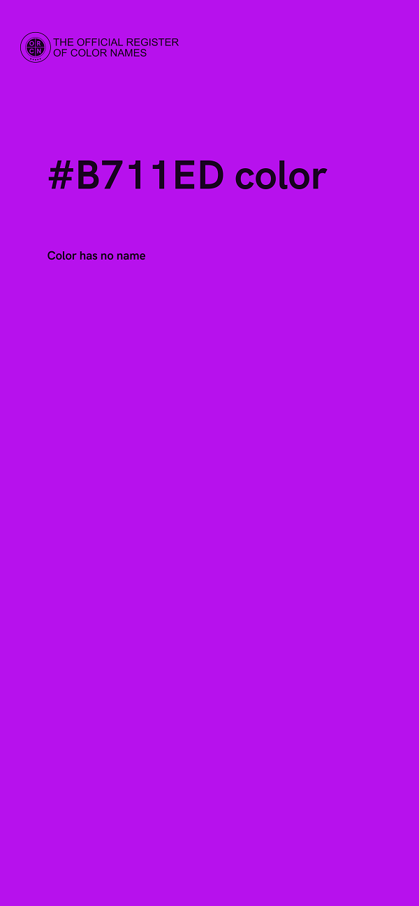 #B711ED color image