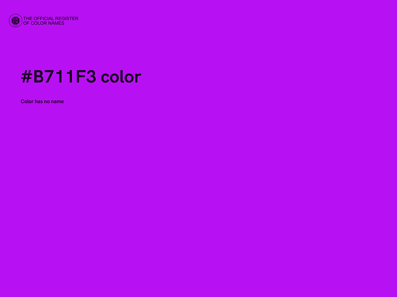 #B711F3 color image