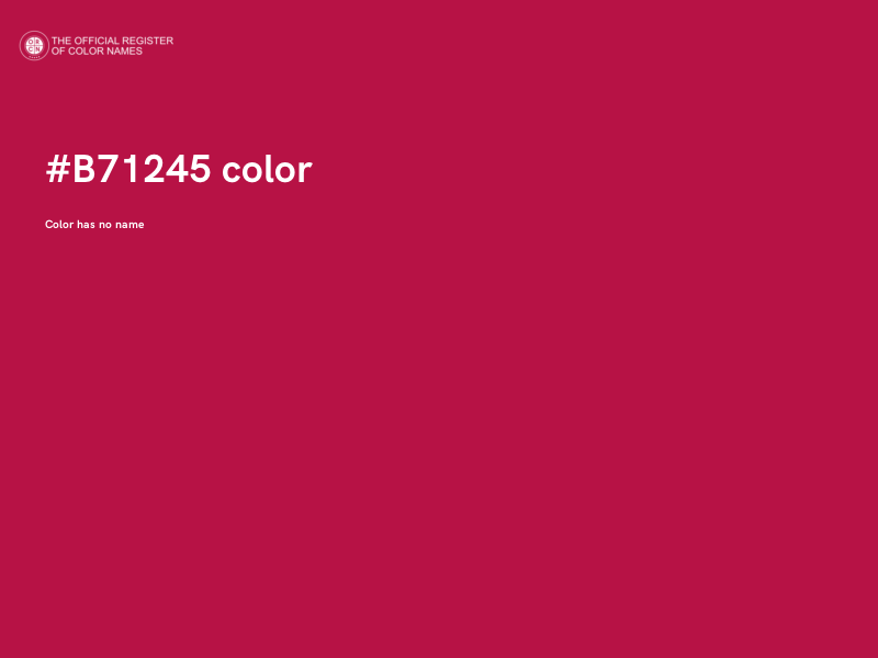 #B71245 color image