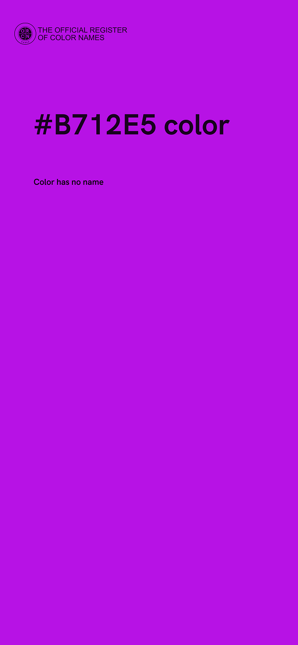 #B712E5 color image