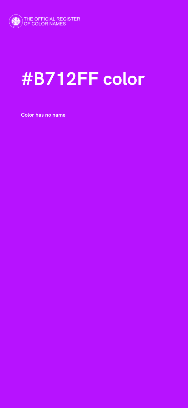#B712FF color image