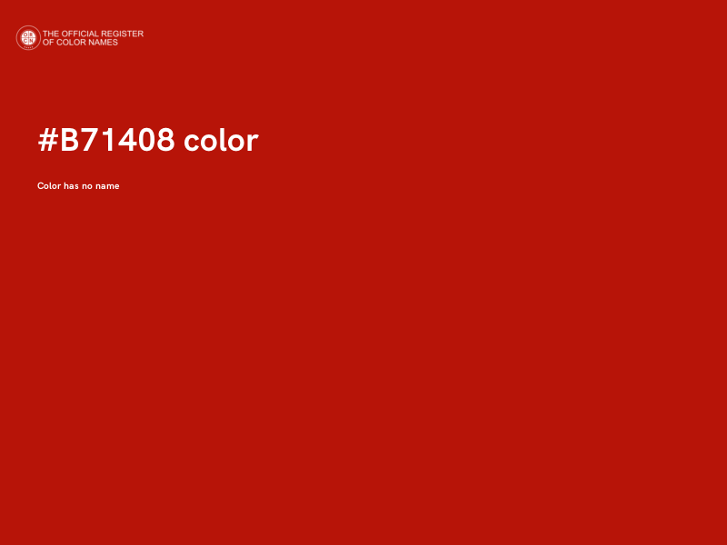 #B71408 color image