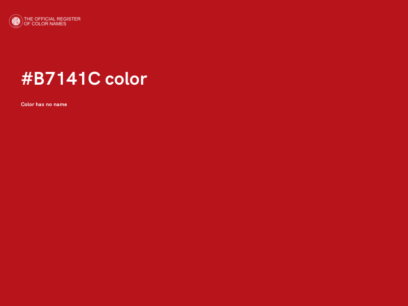 #B7141C color image