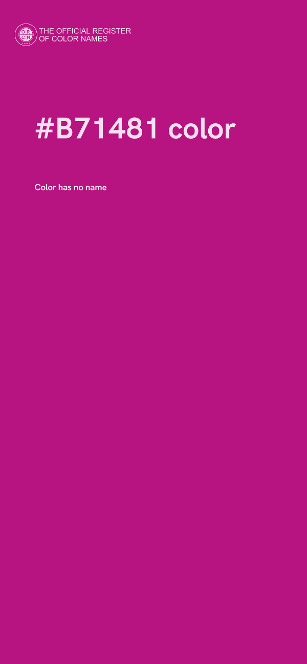 #B71481 color image