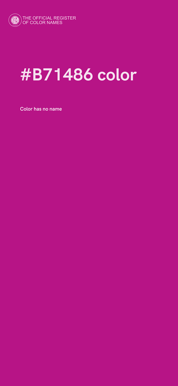 #B71486 color image