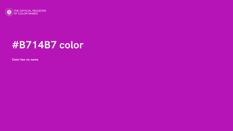#B714B7 color image