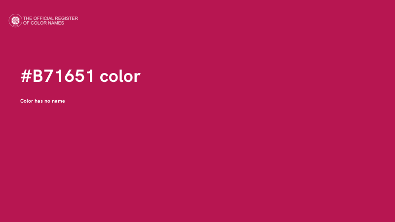 #B71651 color image