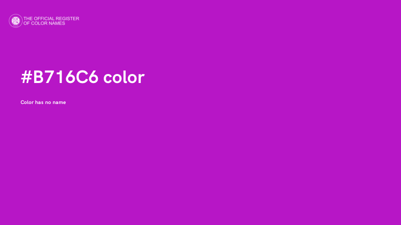 #B716C6 color image