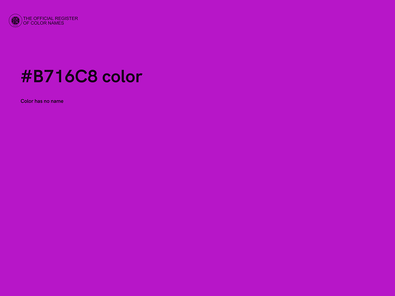 #B716C8 color image
