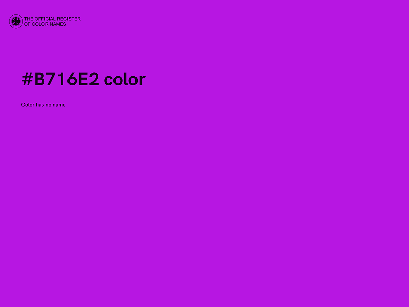 #B716E2 color image