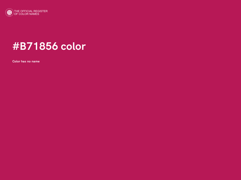 #B71856 color image