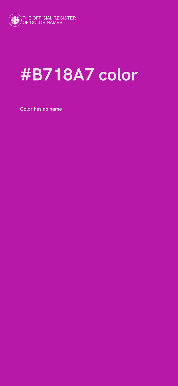 #B718A7 color image