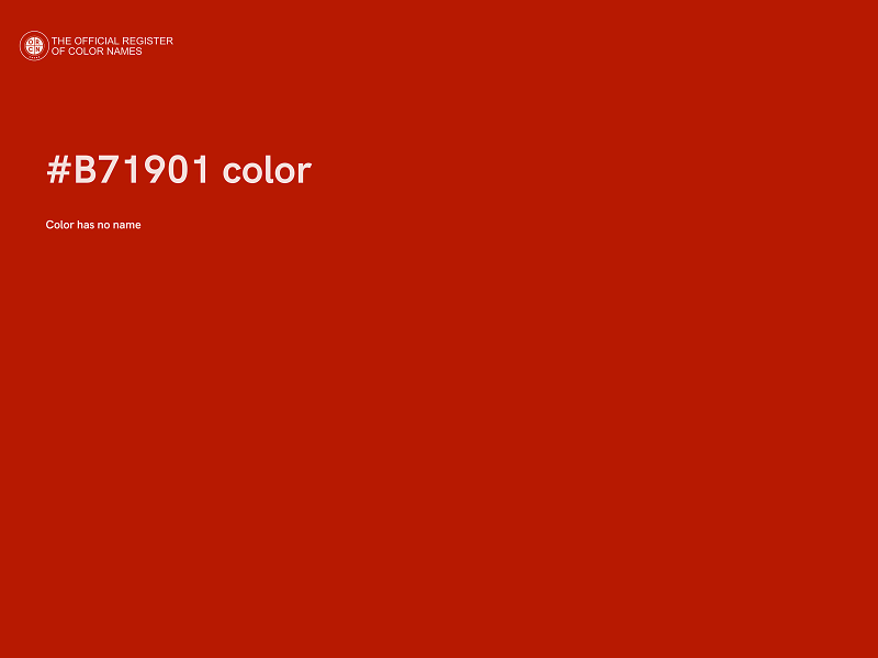 #B71901 color image