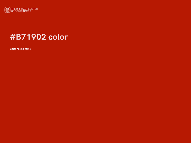 #B71902 color image