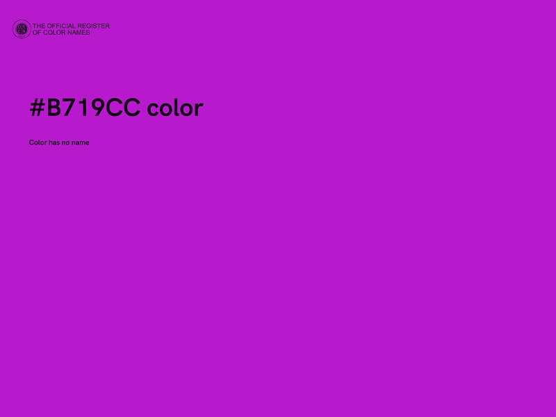 #B719CC color image