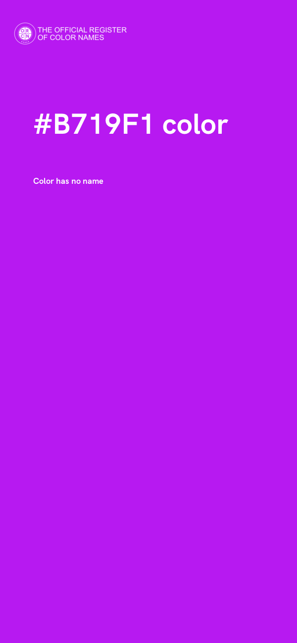 #B719F1 color image