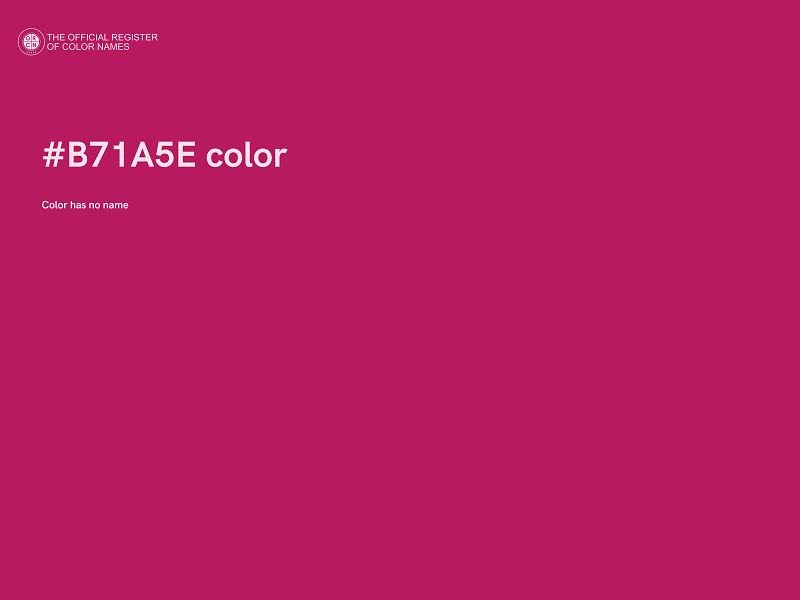 #B71A5E color image