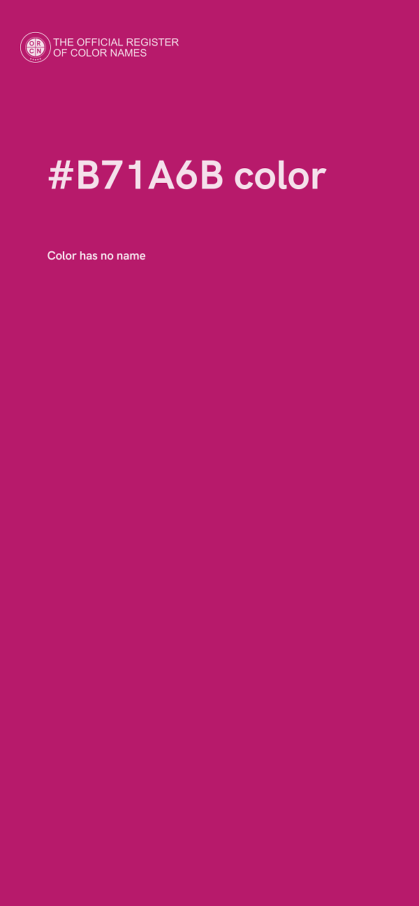 #B71A6B color image
