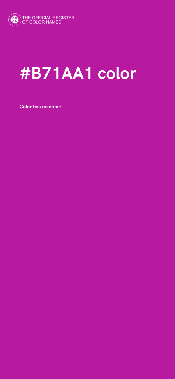 #B71AA1 color image