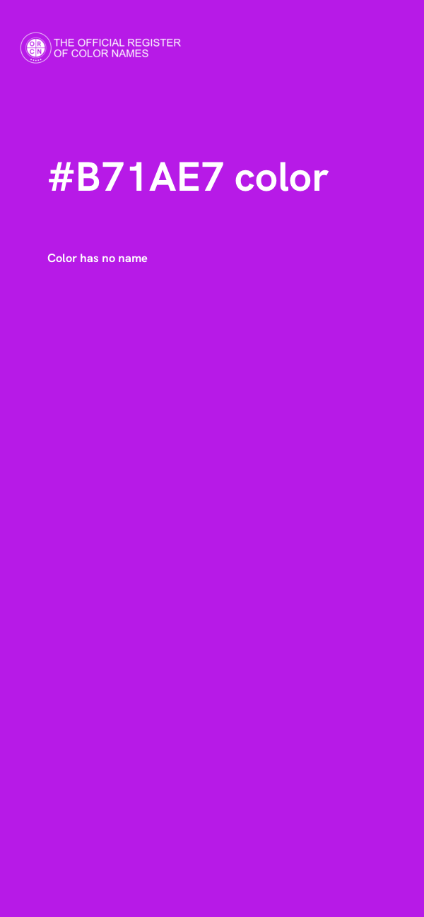 #B71AE7 color image