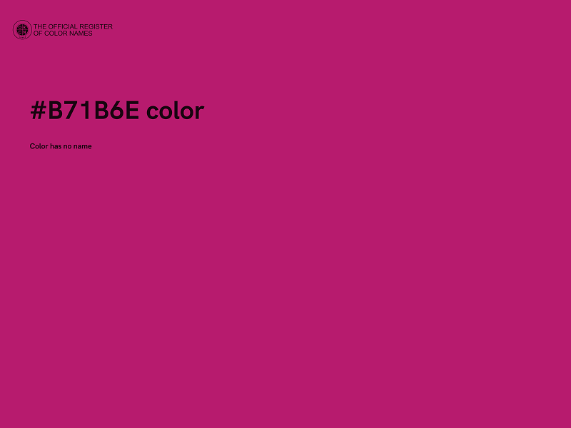 #B71B6E color image