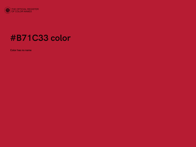 #B71C33 color image