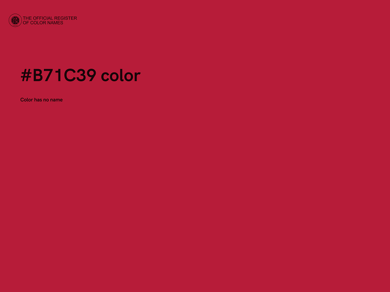 #B71C39 color image