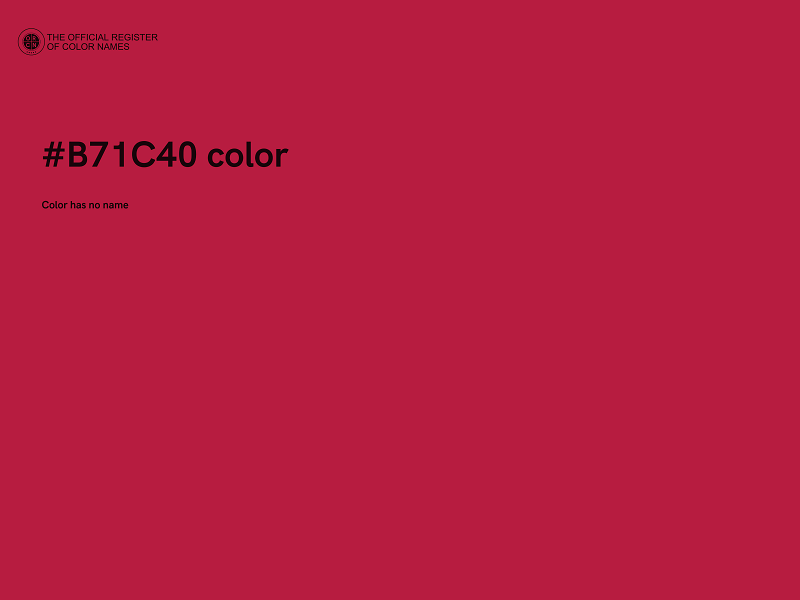 #B71C40 color image