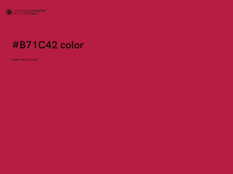 #B71C42 color image