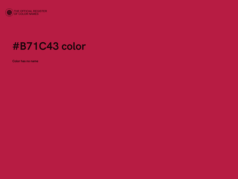 #B71C43 color image