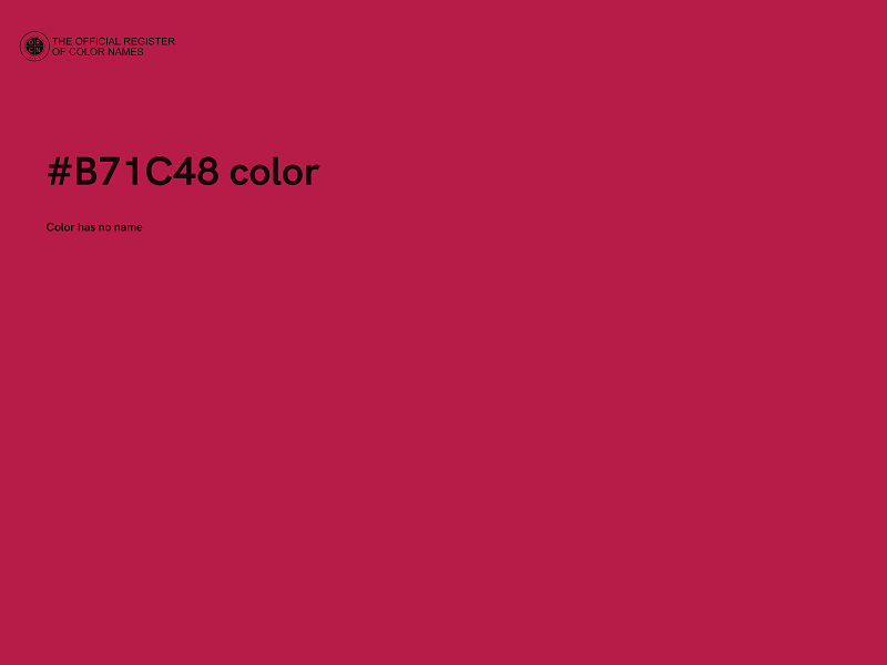 #B71C48 color image