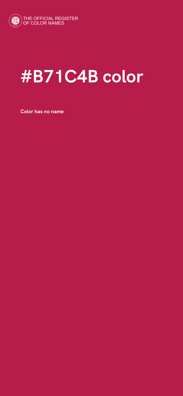 #B71C4B color image