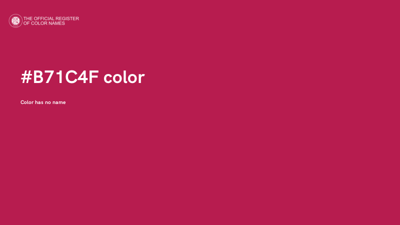 #B71C4F color image