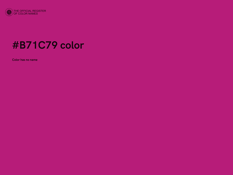 #B71C79 color image