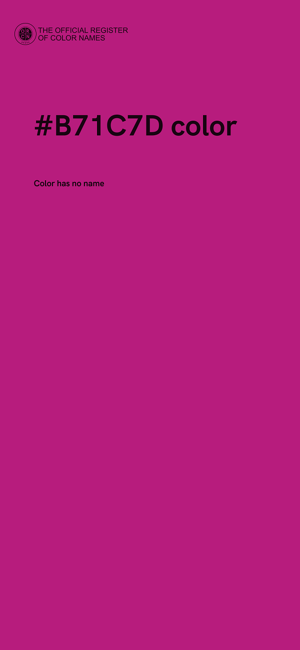 #B71C7D color image