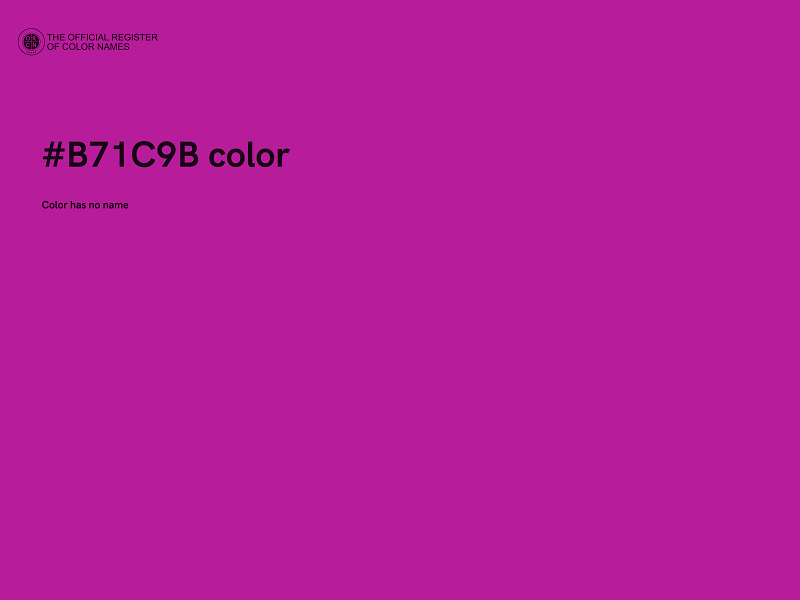 #B71C9B color image