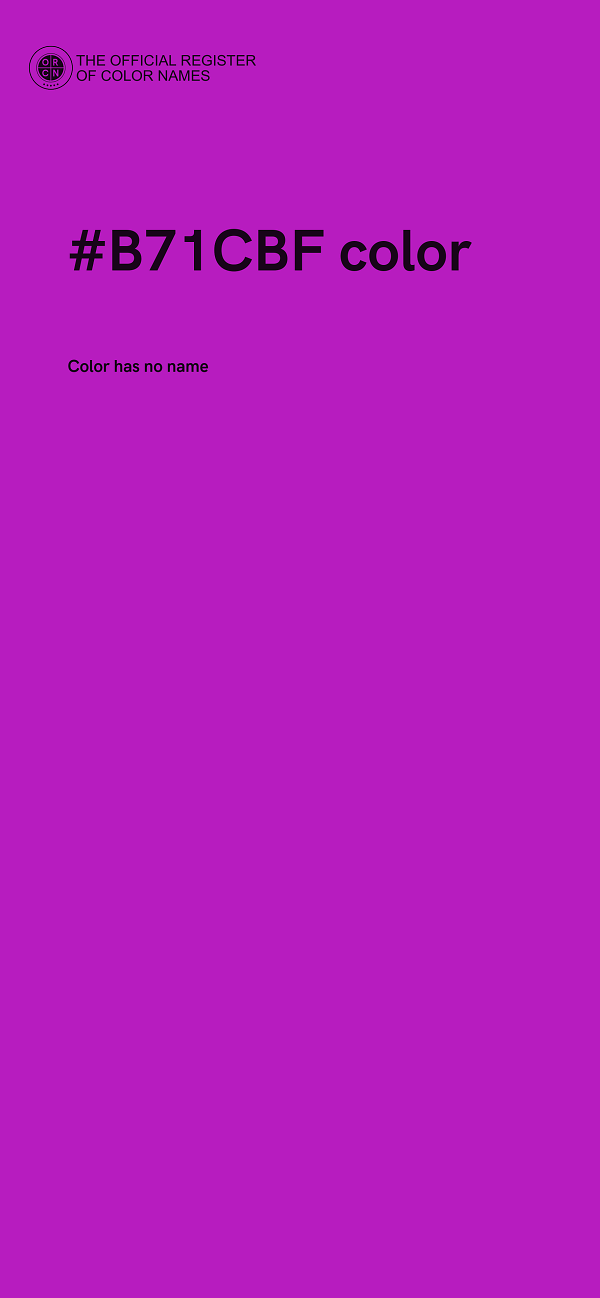 #B71CBF color image