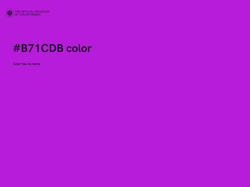 #B71CDB color image