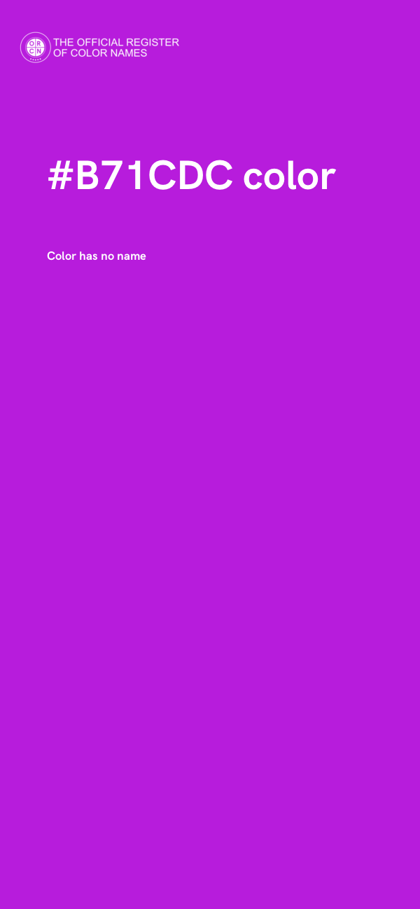 #B71CDC color image