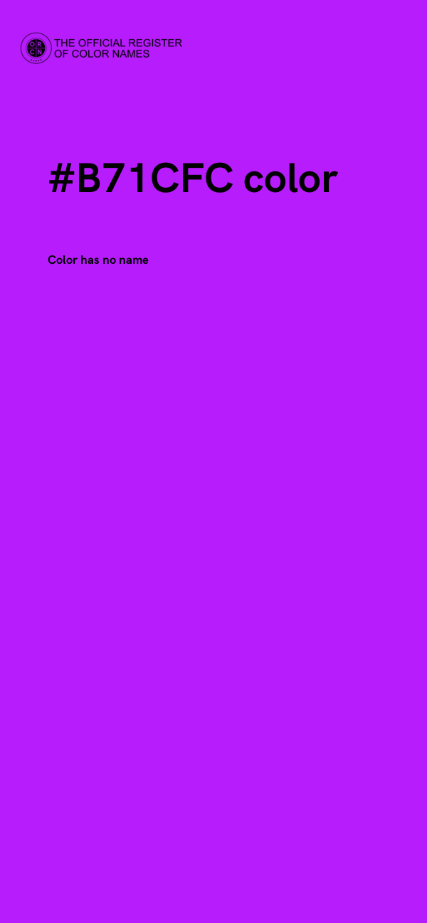 #B71CFC color image