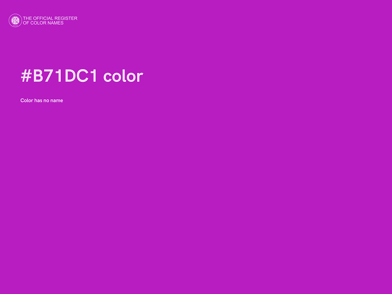 #B71DC1 color image