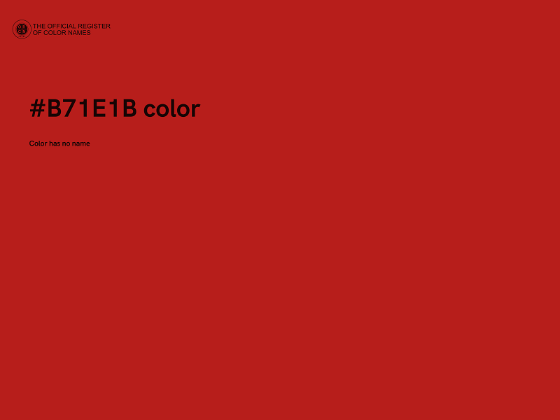 #B71E1B color image