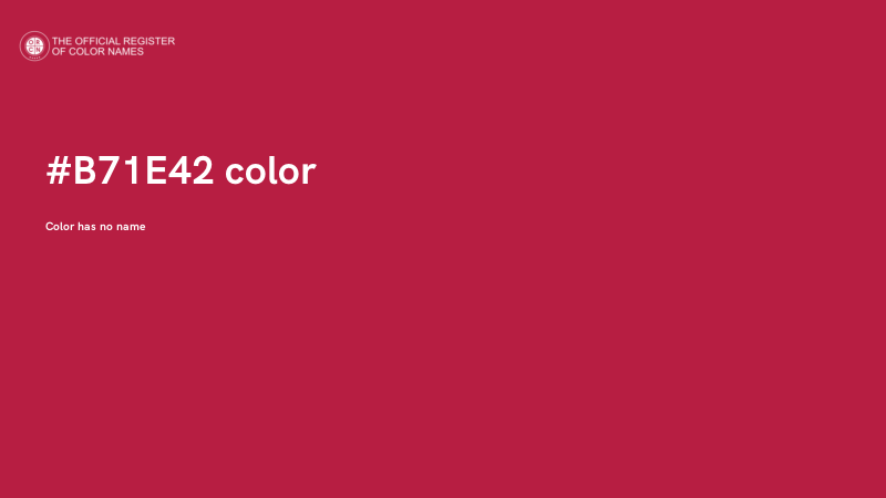 #B71E42 color image