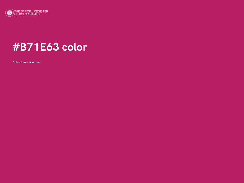 #B71E63 color image