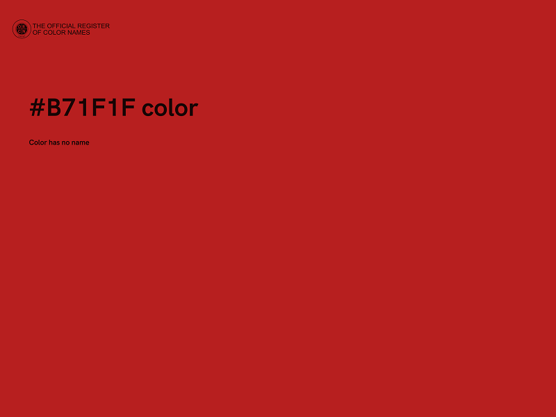 #B71F1F color image